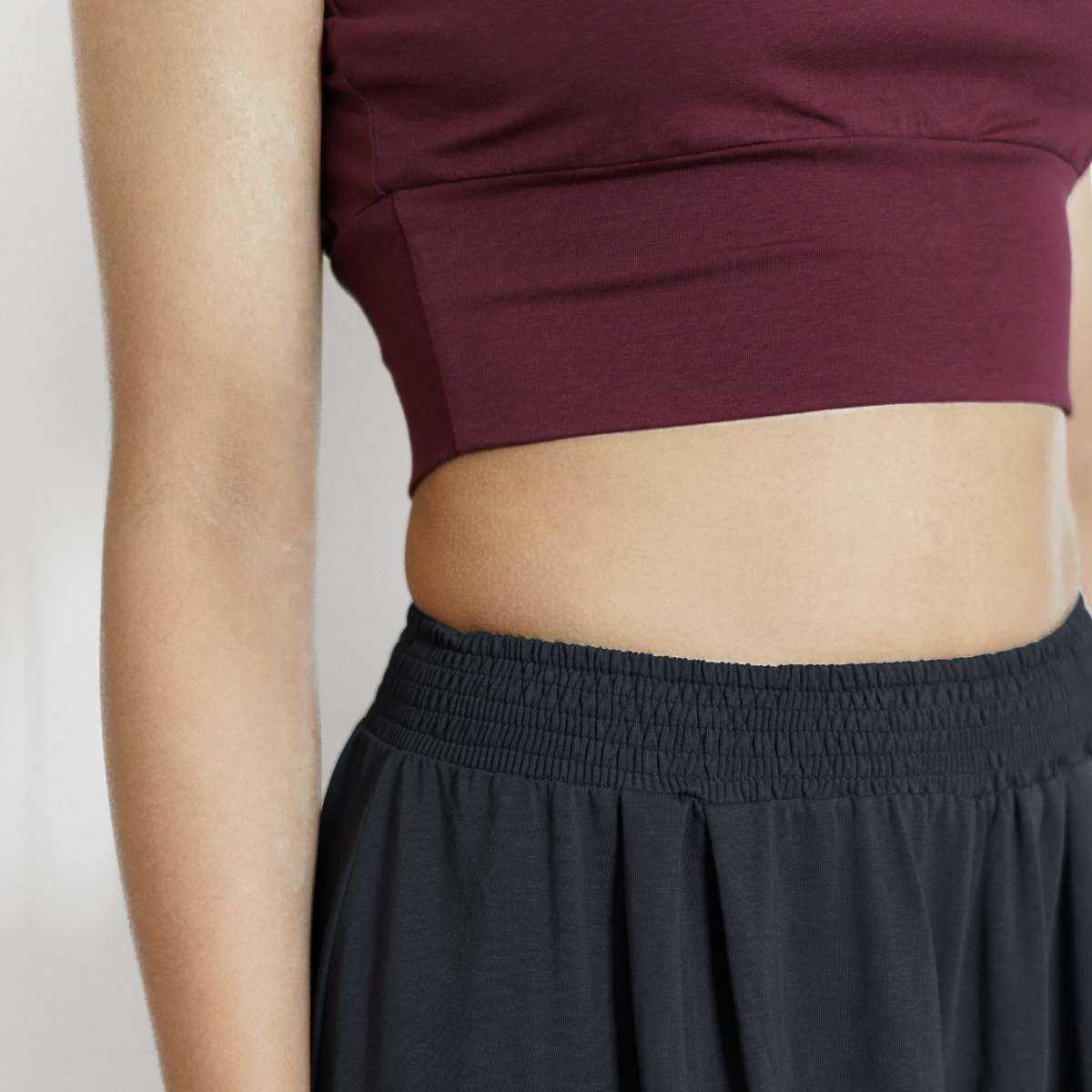 Crop top "AJOONEE", coton bio Muùne