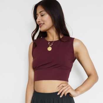 Crop top "AJOONEE", coton bio Muùne