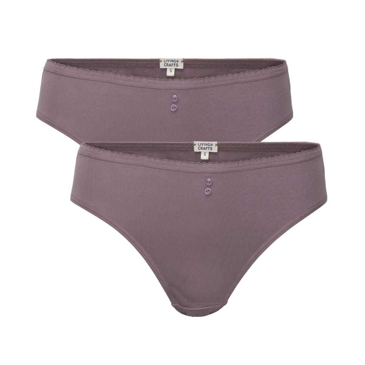 Lot de deux slips "RASINA" en 100% coton bio