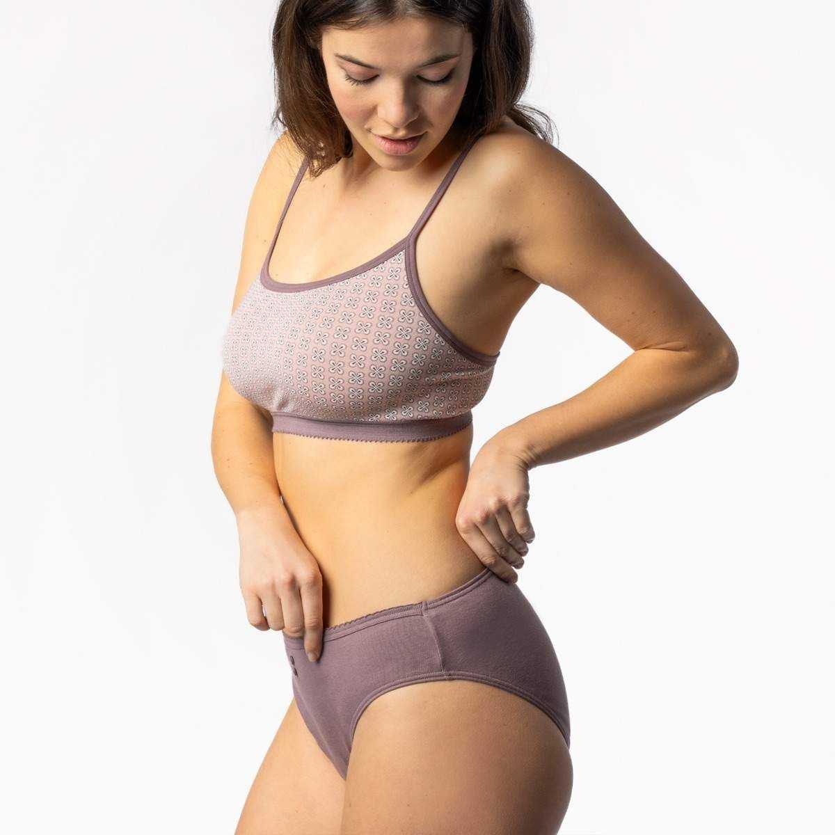 Lot de deux slips "RASINA" en 100% coton bio