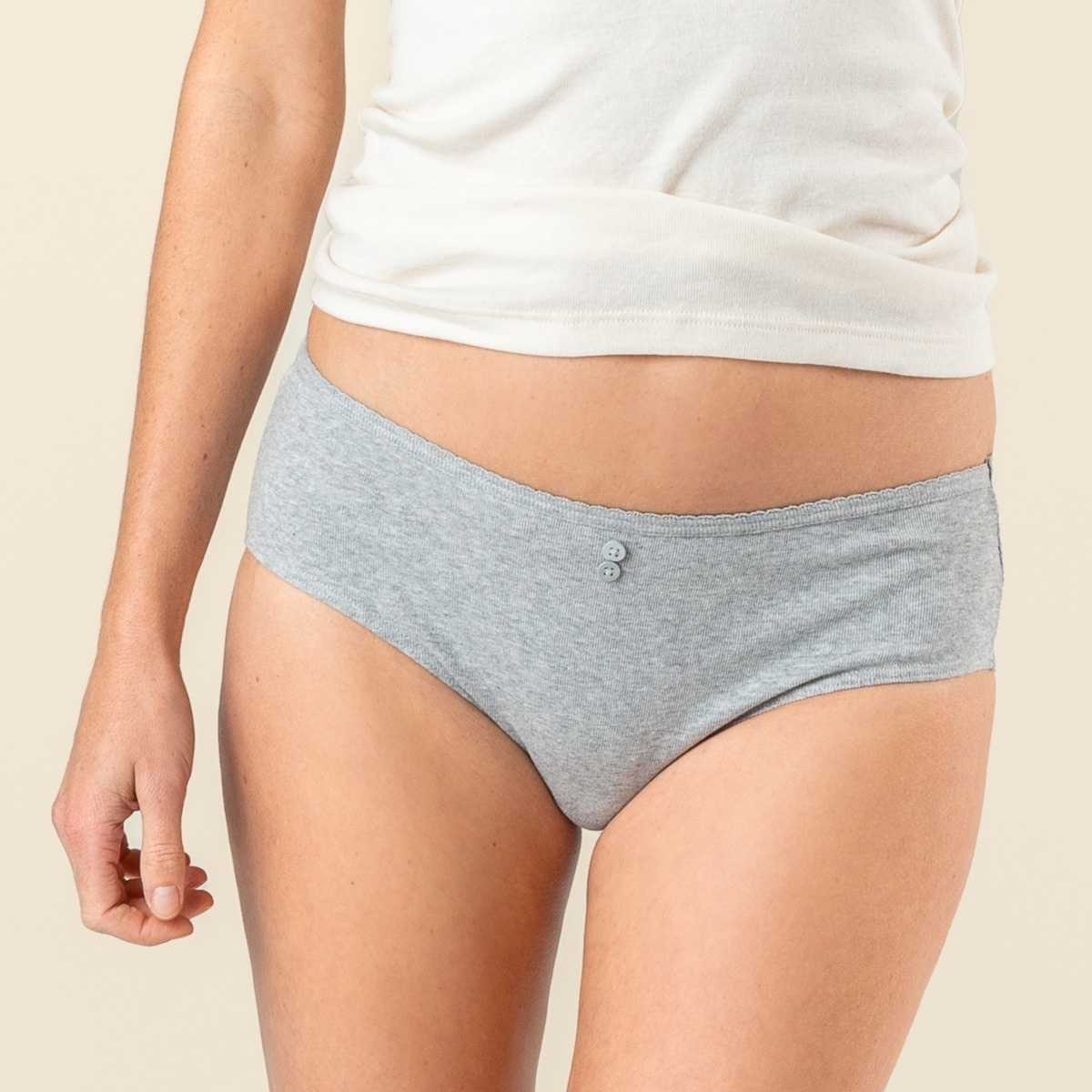 Lot de deux slips "RASINA" en 100% coton bio Lot de deux slips "RASINA" en 100% coton bio