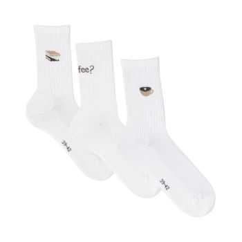 Lot de 3 chaussettes "GIONIA" avec motifs, coton bio