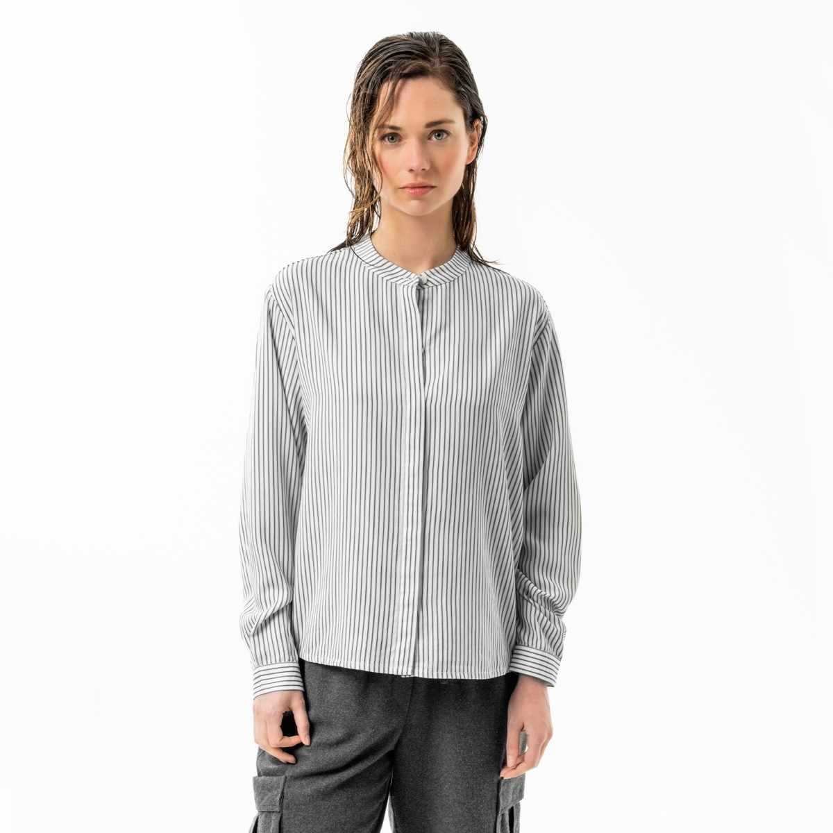Chemise "ULINA" rayée, en Lyocell Tencel™
