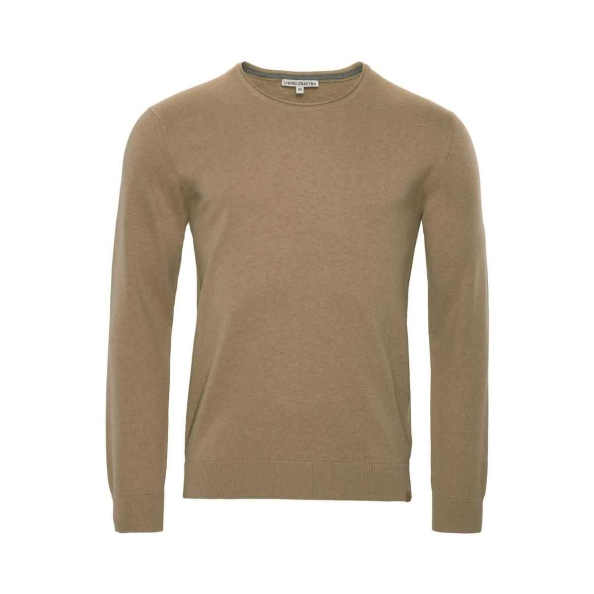 Pull col rond "ULRYK", coton bio et laine 