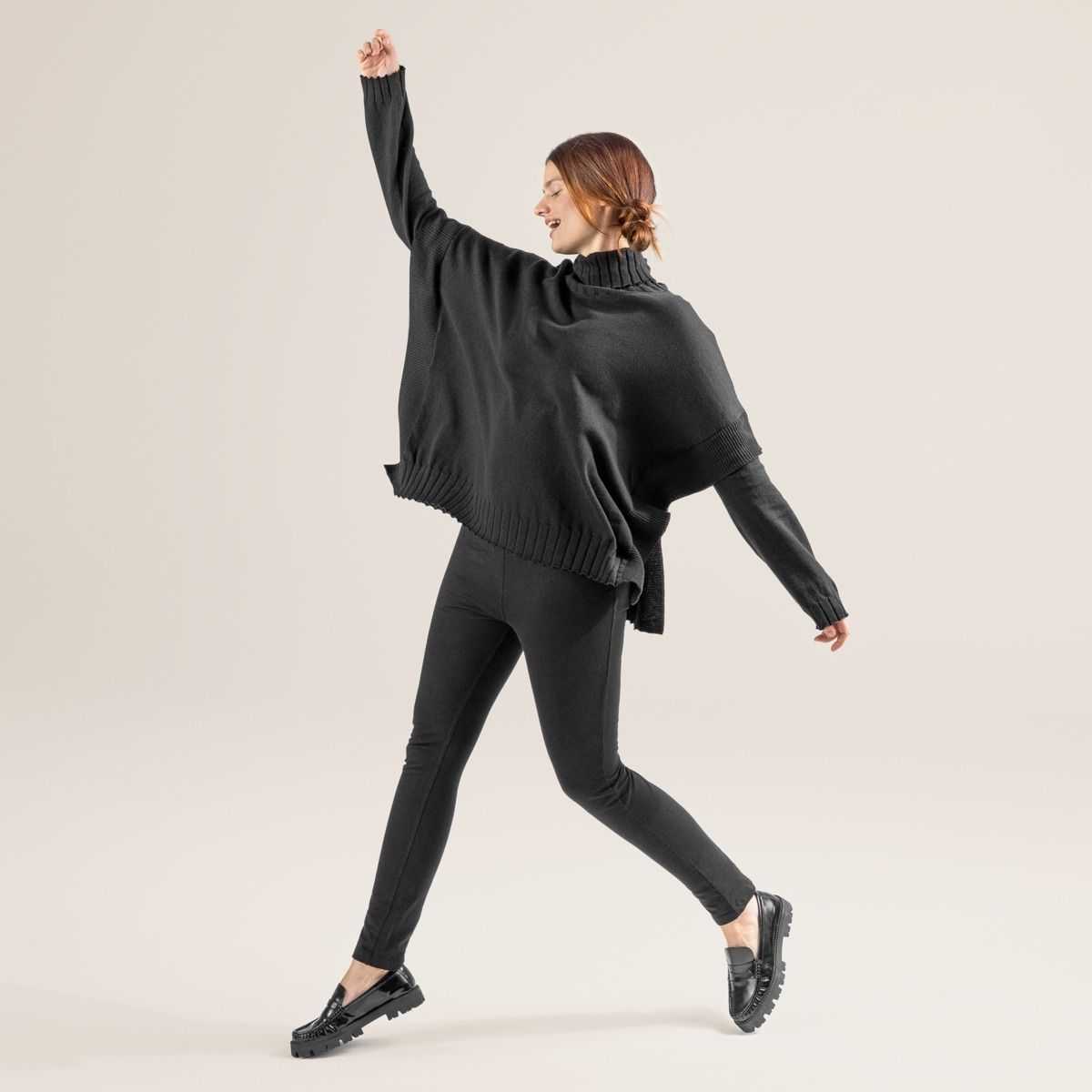 Poncho "PAISLEY", coton bio et laine