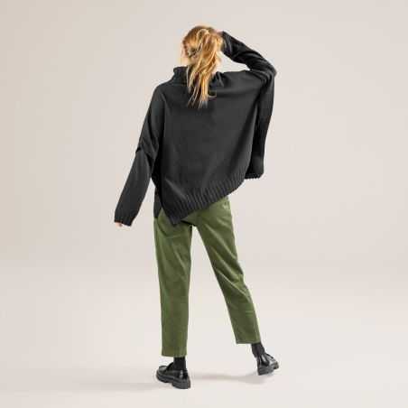 Poncho "PAISLEY", coton bio et laine