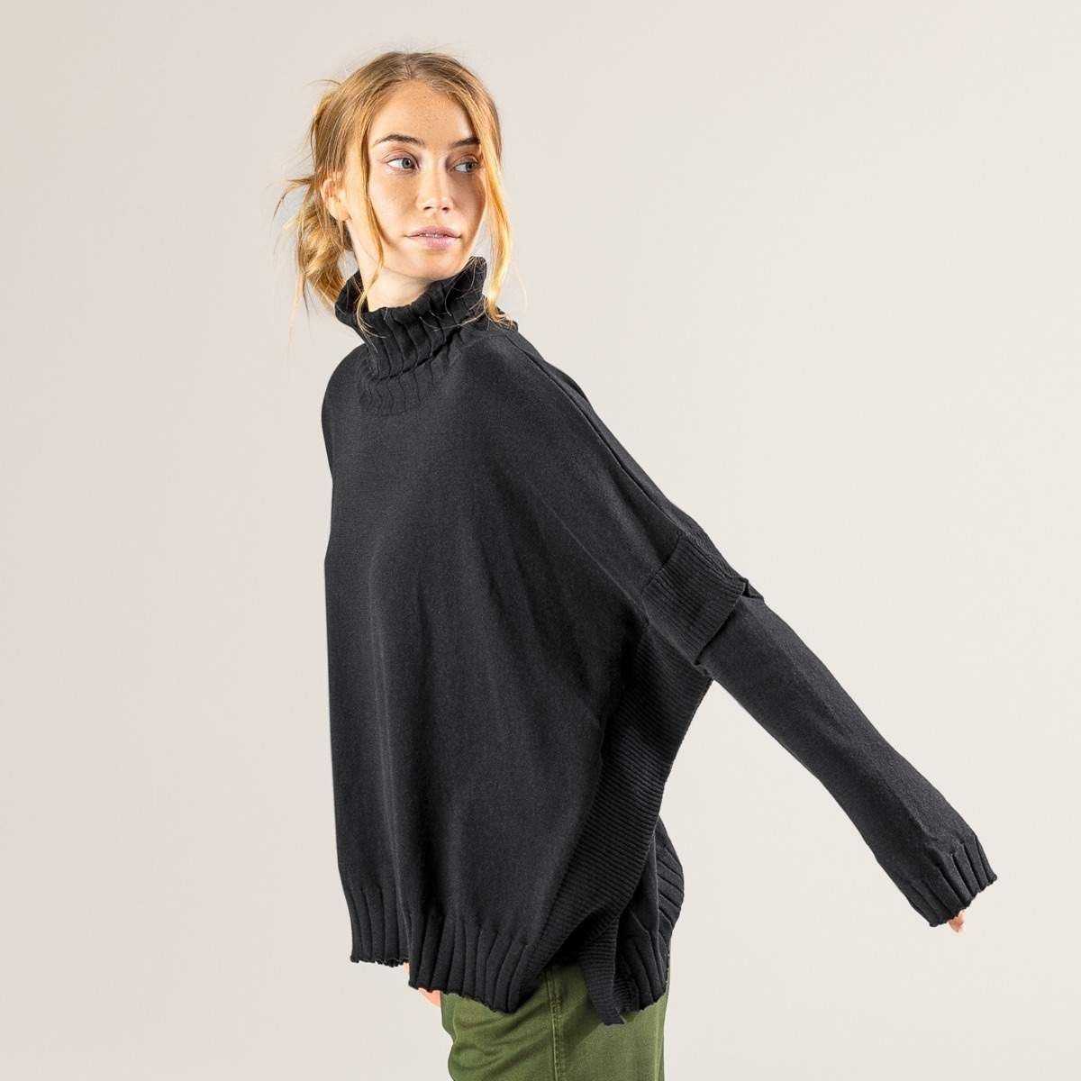 Poncho "PAISLEY", coton bio et laine