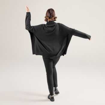 Poncho "PAISLEY", coton bio et laine