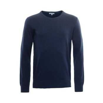 Pull col rond "ULRYK", coton bio et laine 