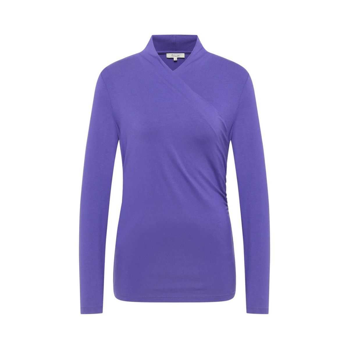 Haut manches longues col cache-cœur, viscose EcoVero™