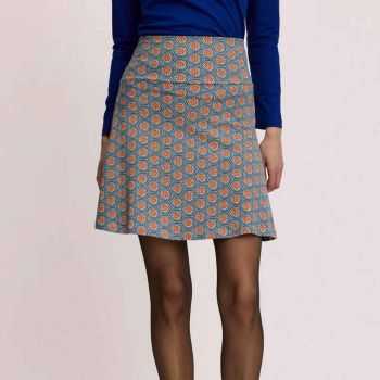 Jupe courte évasée, coton bio
