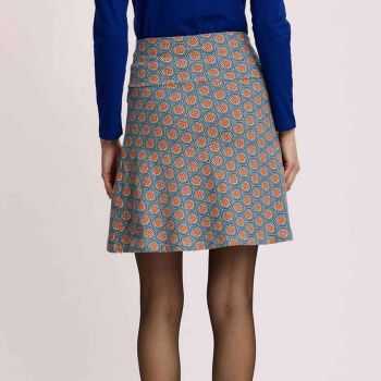 Jupe courte évasée, coton bio