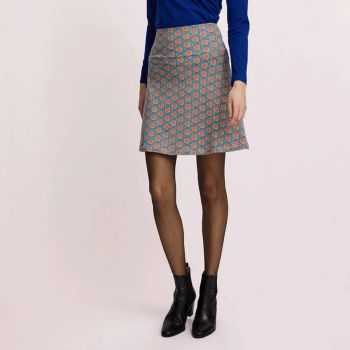 Jupe courte évasée, coton bio