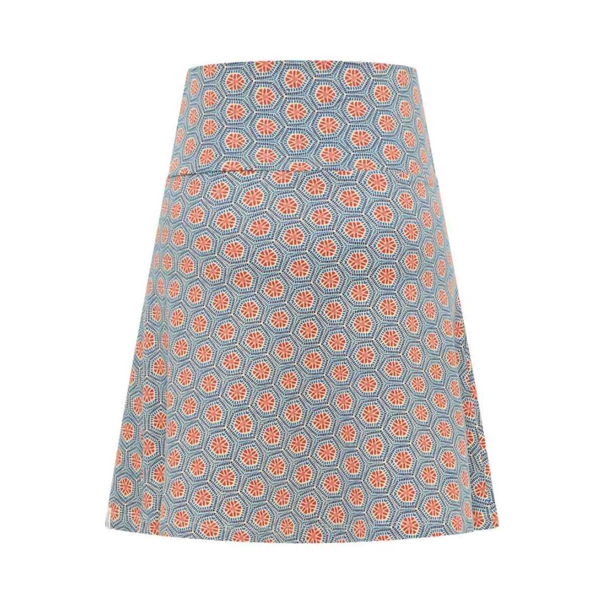 Jupe courte évasée, coton bio