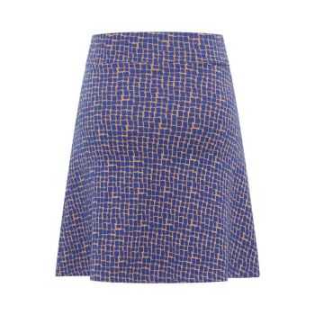 Jupe trapèze en jersey jacquard, coton bio