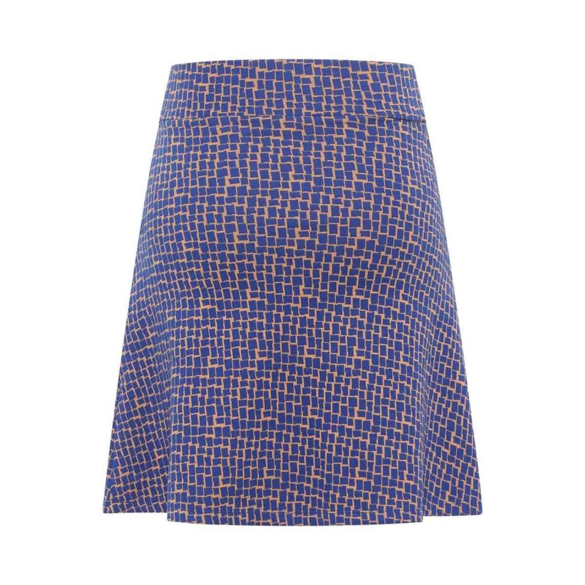 Jupe trapèze en jersey jacquard, coton bio