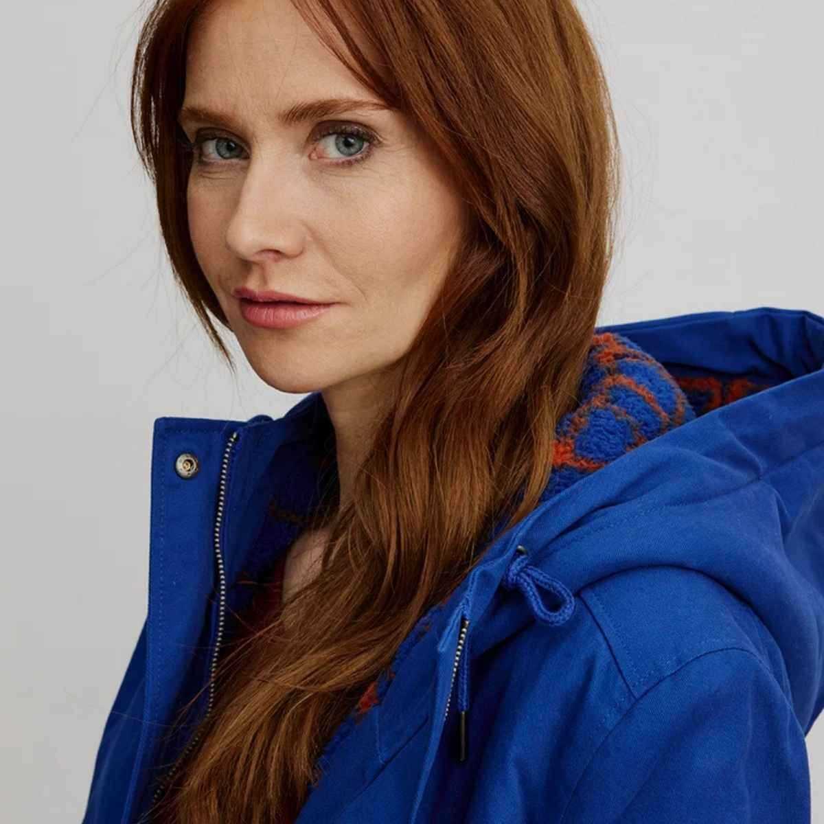 Parka femme coton bio doublée polaire Sherpa polyester recyclée
