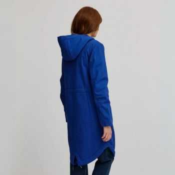 Parka femme coton bio doublée polaire Sherpa polyester recyclée