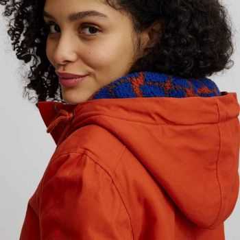 Parka femme coton bio doublée polaire Sherpa polyester recyclée Parka femme coton bio doublée polaire Sherpa polyester recyclée