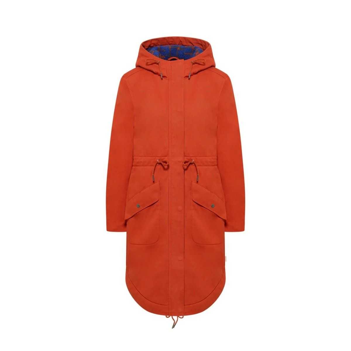 Parka femme coton bio doublée polaire Sherpa polyester recyclée