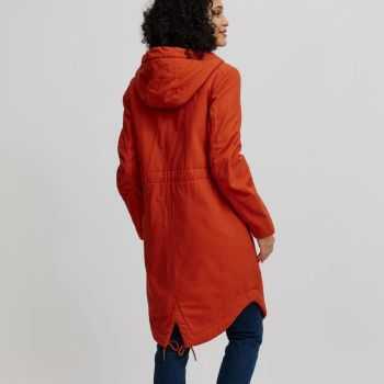 Parka femme coton bio doublée polaire Sherpa polyester recyclée Parka femme coton bio doublée polaire Sherpa polyester recyclée