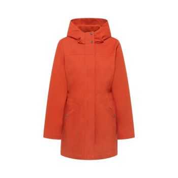 Parka ajustée femme en coton bio avec doublure polaire Sherpa polyester recyclé