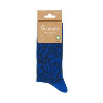Chaussettes "INK" motif végétal, 90% coton bio