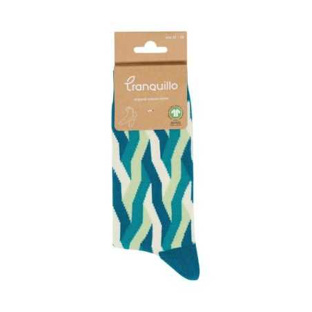 Chaussettes "DEEP LAGOON", 90% coton bio