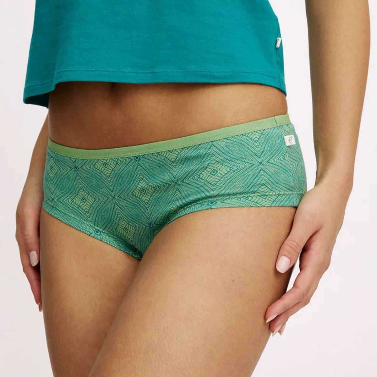 Culottes à motifs colorés, 95% coton bio