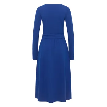 Robe en jersey manches longues avec poches, coton bio