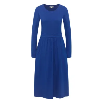 Robe en jersey manches longues avec poches, coton bio