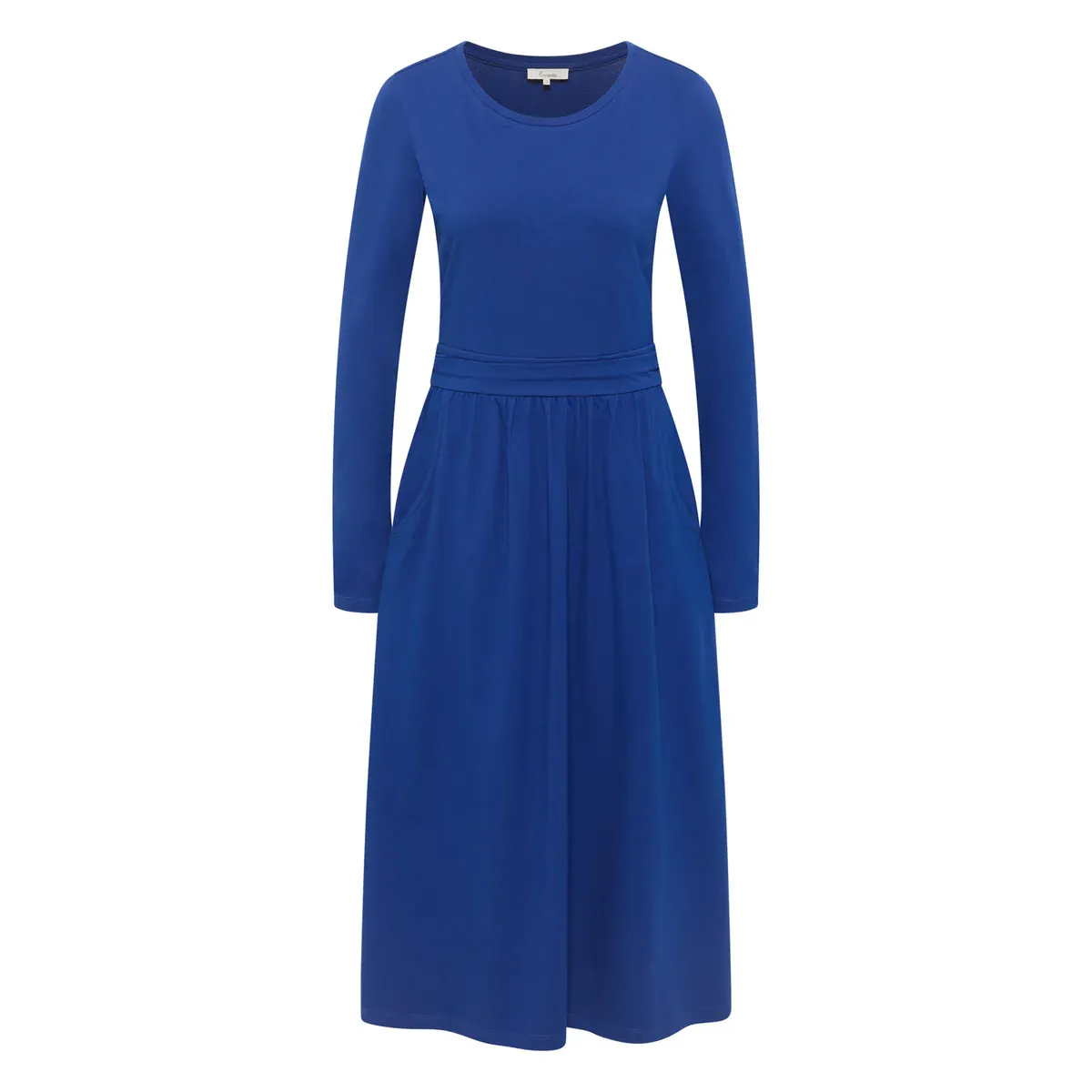 Robe en jersey manches longues avec poches, coton bio