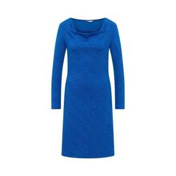 Robe avec col bénitier à manches longues, coton bio