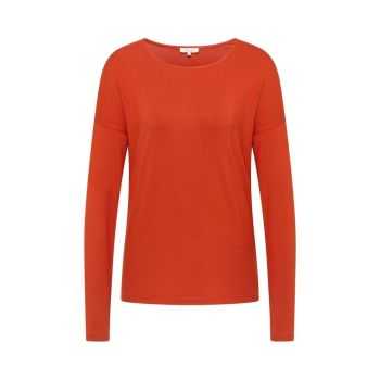 T-shirt à manches longues col rond avec épaules tombantes, EcoVero™