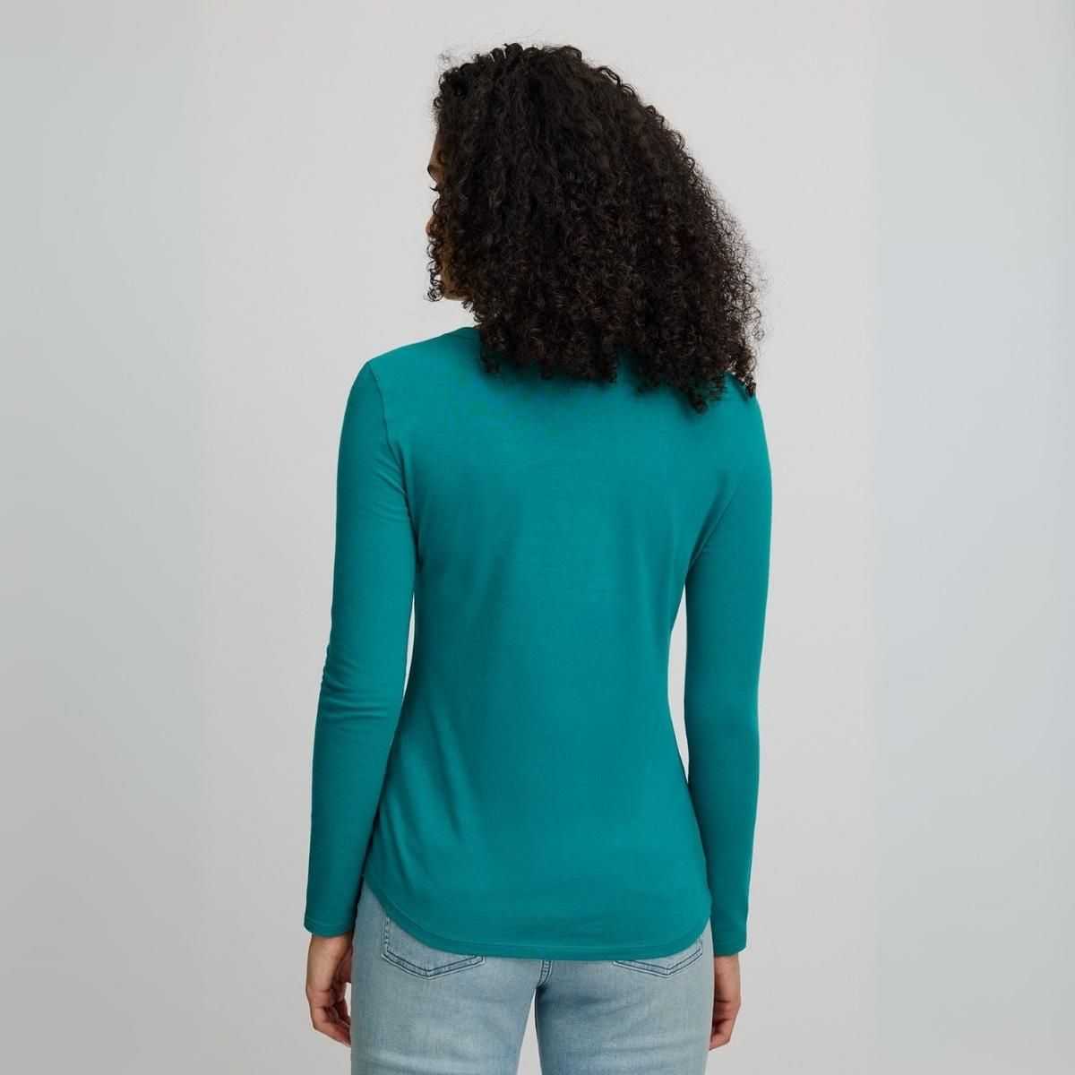 T-shirt à manches longues en jersey doux, coton bio