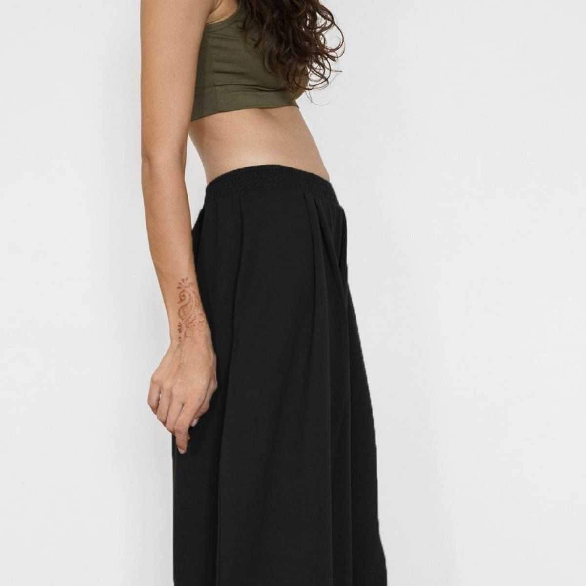 Pantalon large épais "BOOH" en coton bio, Muùne