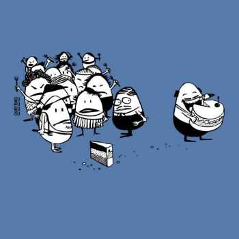 T-shirt "LA PART DU GÂTEAU" manches courtes, 100% coton bio