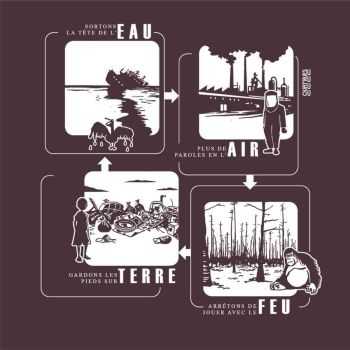 T-shirt "4 ÉLÉMENTS" manches courtes, 100% coton bio