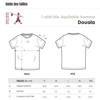 T-shirt "4 ÉLÉMENTS" manches courtes, 100% coton bio