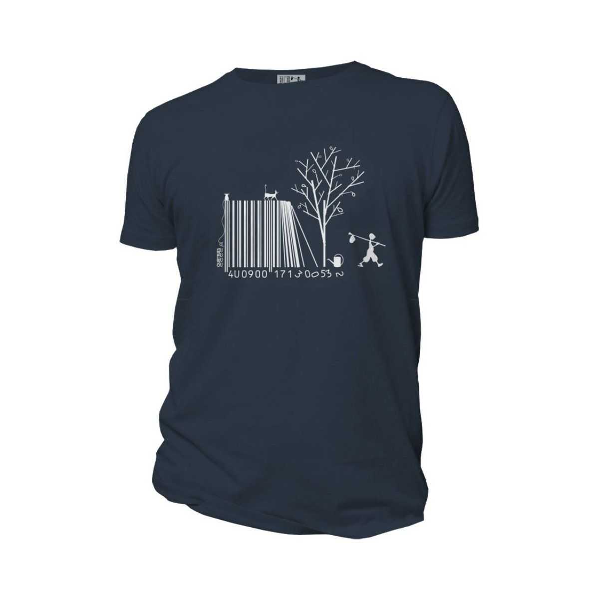 T-shirt "CODE BAR(B)RE" manches courtes, 100% coton bio