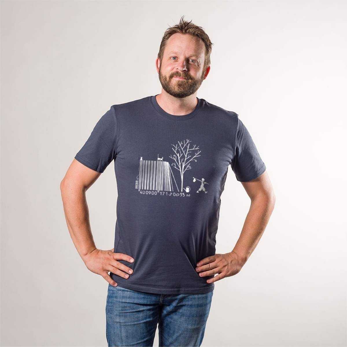 T-shirt "CODE BAR(B)RE" manches courtes, 100% coton bio