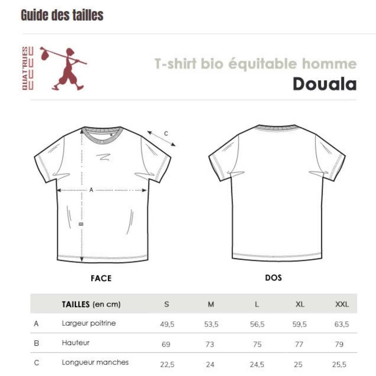 T-shirt "TÊTE DE VIE" manches courtes, 100% coton bio