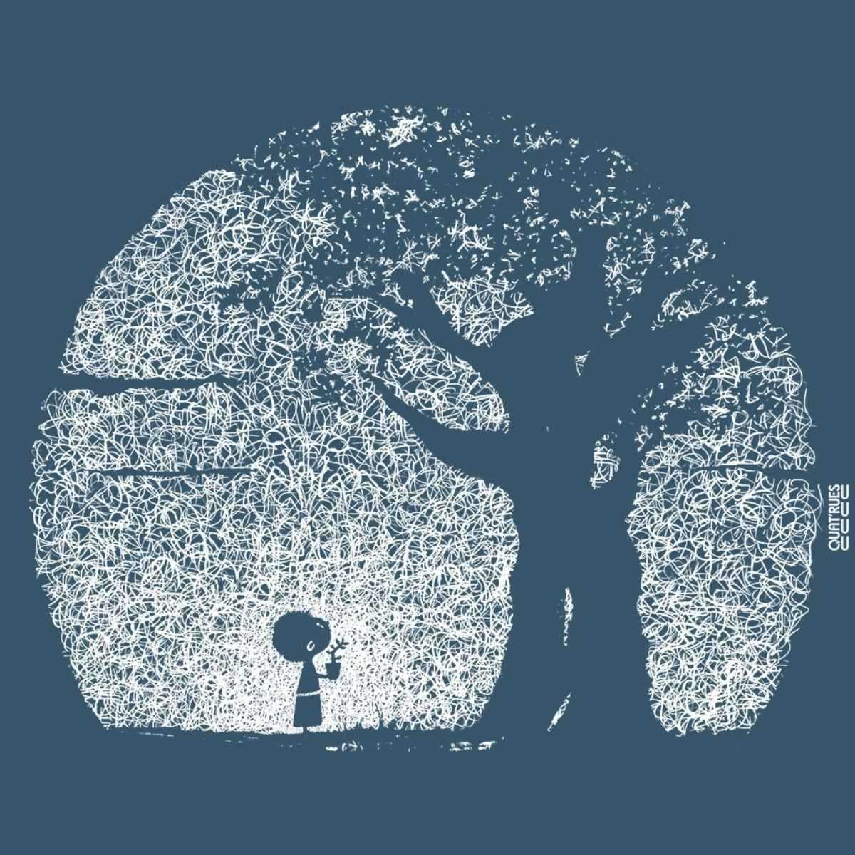 T-shirt "POUSSE" manches courtes, 100% coton bio