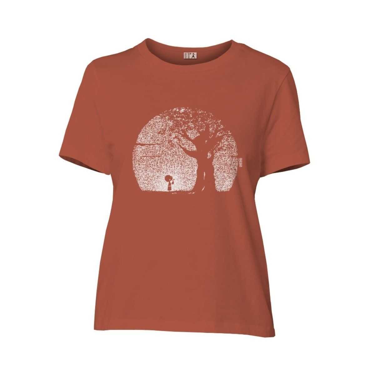 T-shirt "POUSSE" coupe féminine, 100% coton bio