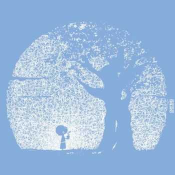 T-shirt "POUSSE" col V, coupe féminine - 100% Coton bio