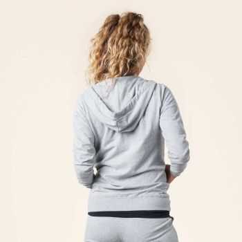 Sweat à capuche zippé "LAMINA", 100% coton bio