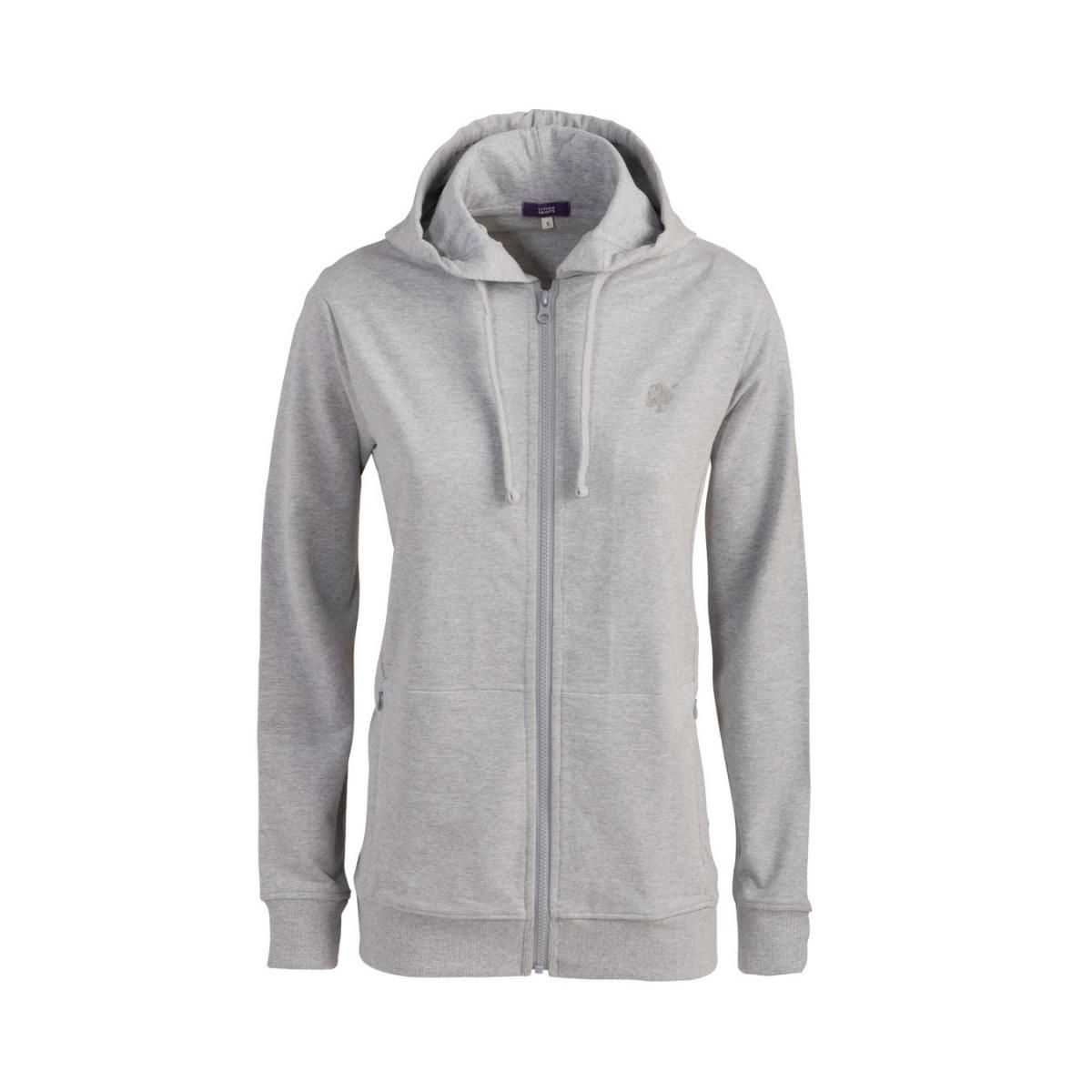 Sweat à capuche zippé "LAMINA", 100% coton bio