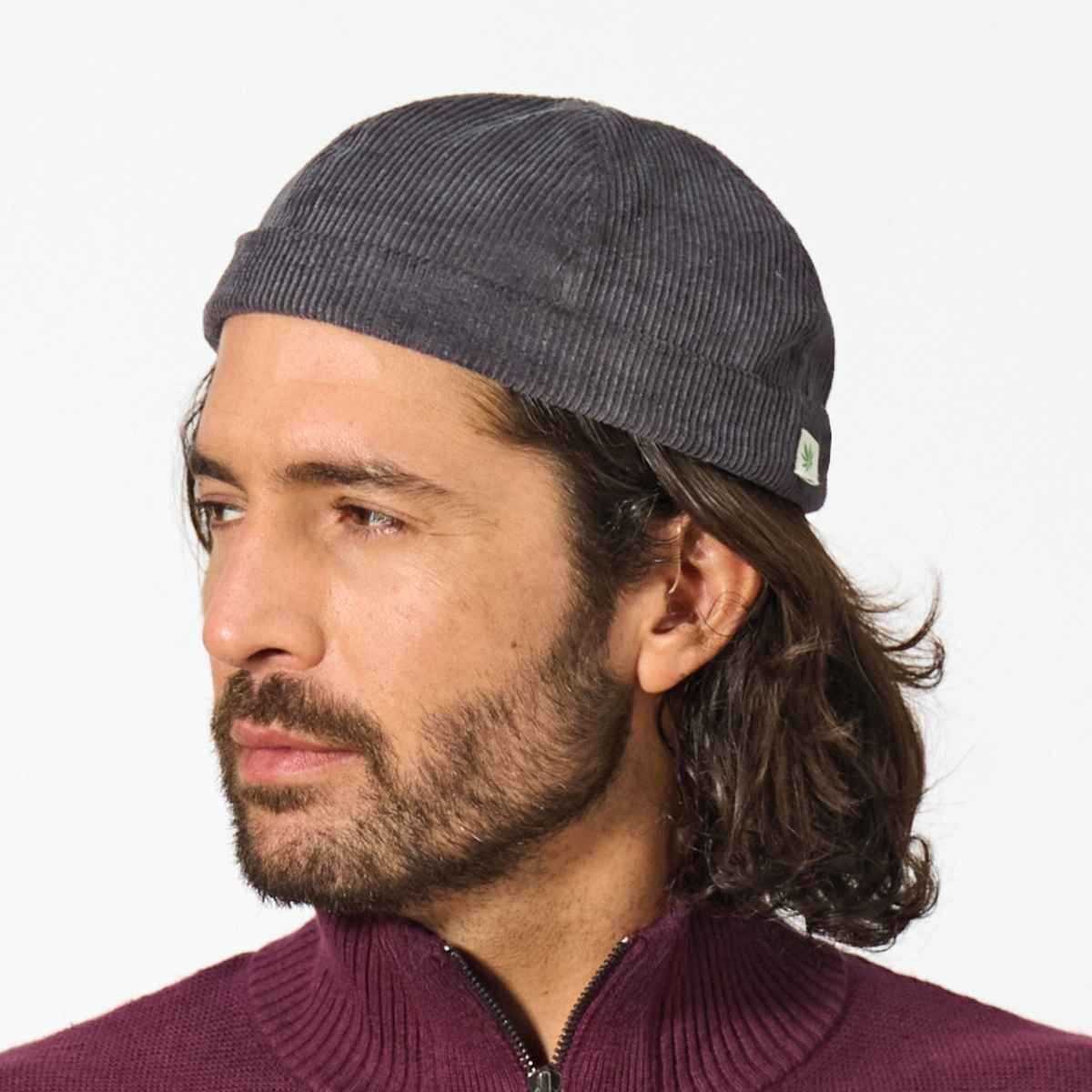 Casquette docker en velours côtelé - Chanvre et Coton bio