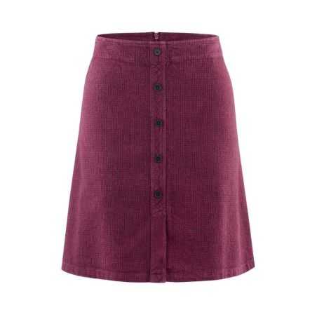 Jupe tissée à carreaux, faux boutons - Chanvre et Coton bio