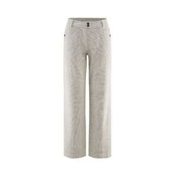 Pantalon pied-de-poule ample - Chanvre et coton bio